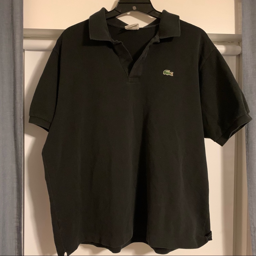 Black Lacoste polo, size 8 XL